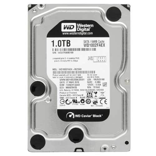 Western Digital WD BLACK 7200/64M (WD1002FAEX, 1TB)