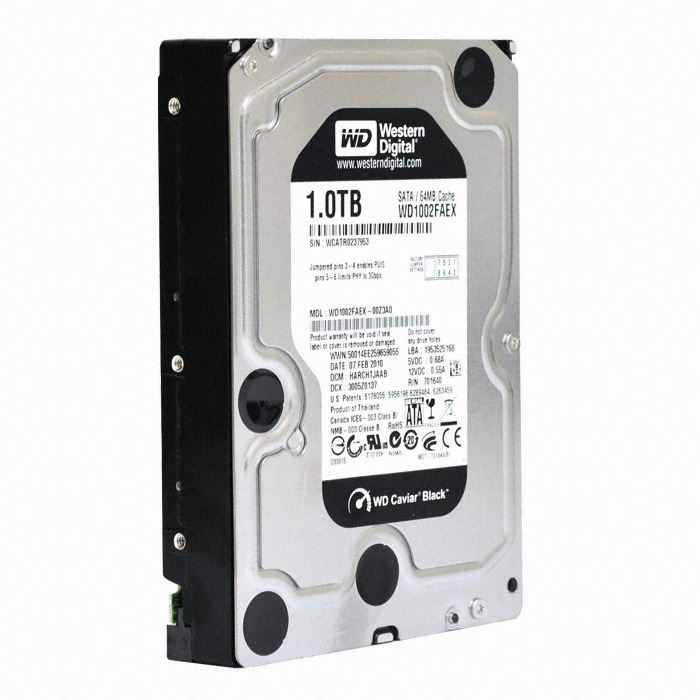 Western Digital WD BLACK 7200/64M (WD1002FAEX, 1TB)_이미지