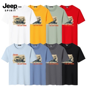 JEEP SPIRIT 1+1 순면 캐주얼 반팔 프린트 티셔츠 JP9036 1+1 행사중_이미지