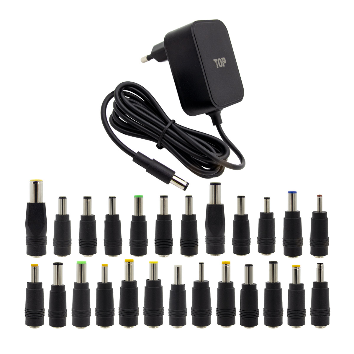 HDTOP DC 24V 1A 블랙 어댑터 (HT-AD179 / 25종 젠더)_이미지