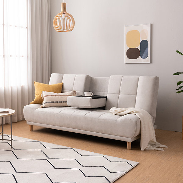 삼익가구  유즈 아쿠아텍스 패브릭 소파베드 3인용