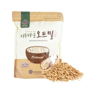 이든타운 압착귀리 오트밀 1kg 귀리 식이섬유 식단_이미지