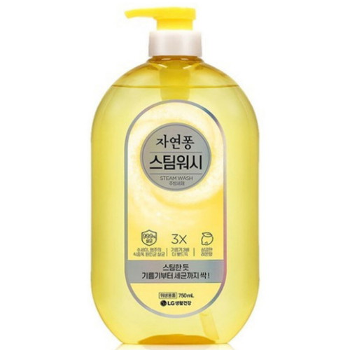 LG생활건강 자연퐁 스팀워시 4X 레몬향 750ml (2개)_이미지