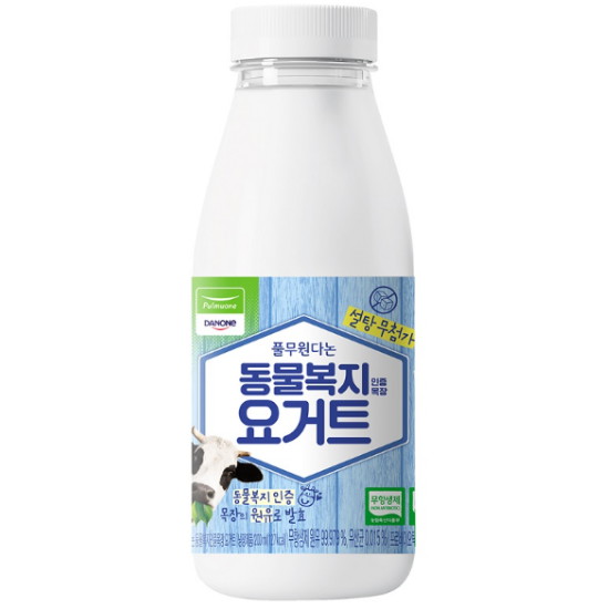 풀무원다논 설탕 무첨가 동물복지 인증 목장 요거트 200ml (4개)
