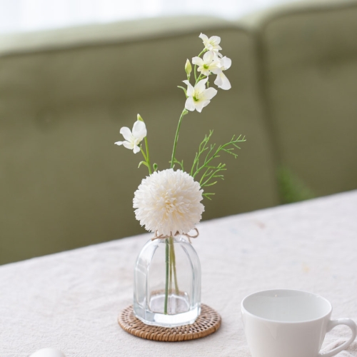 화병세트  앙증맞은 퐁퐁국화 델피늄 인테리어조화