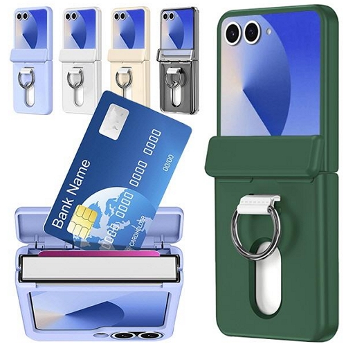 수나르 갤럭시Z 플립7 카드수납 힌지보호 커버 링 케이스