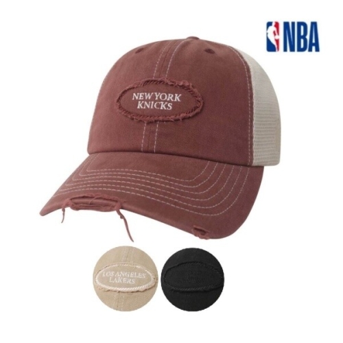 NBA 남여공용 모자 볼캡 메쉬 캡모자 트러커 빈티지 스티치 롱챙 N372PA562P