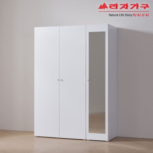 라자가구 비바 키큰 모노 광폭 실속형 옷장세트 1400_이미지
