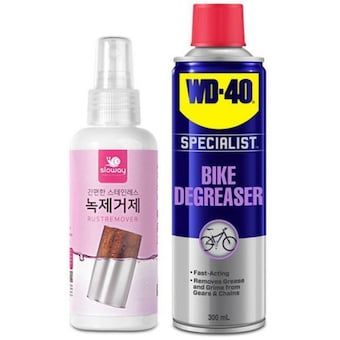 슬로웨이 스테인리스 녹제거제 150ml + WD40 디그리서 300ml