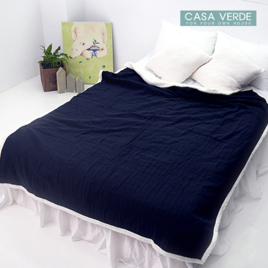 까사베르데 어거스트양털 두겹담요 (75x100cm)_이미지