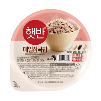 CJ제일제당 햇반 매일 잡곡<b>밥</b> <b>210g</b>
