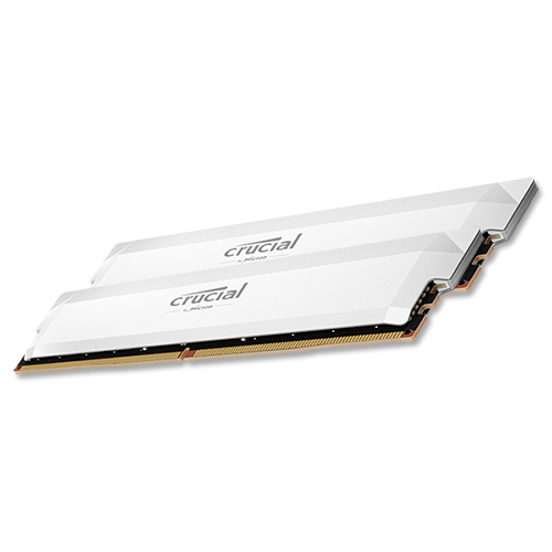 마이크론 Crucial DDR5-6400 CL38 PRO Overclocking White 패키지 아스크텍 (32GB(16Gx2))_이미지