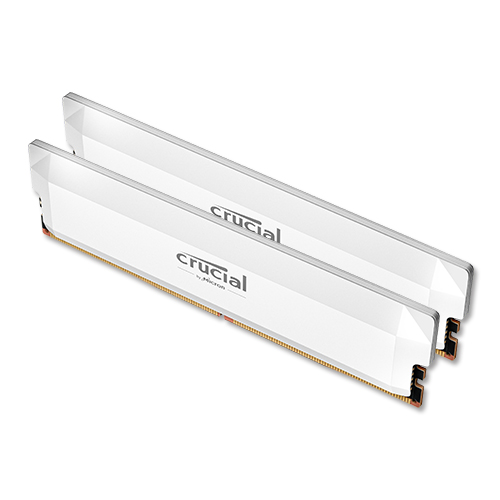 마이크론 Crucial DDR5-6400 CL38 PRO Overclocking White 패키지 아스크텍 (32GB(16Gx2))_이미지