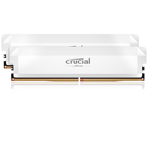 마이크론 Crucial DDR5-6400 CL38 PRO Overclocking White 패키지 아스크텍 (32GB(16Gx2))_이미지