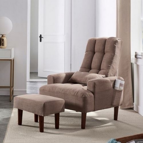 레스드 패브릭 리클라이너 1인용