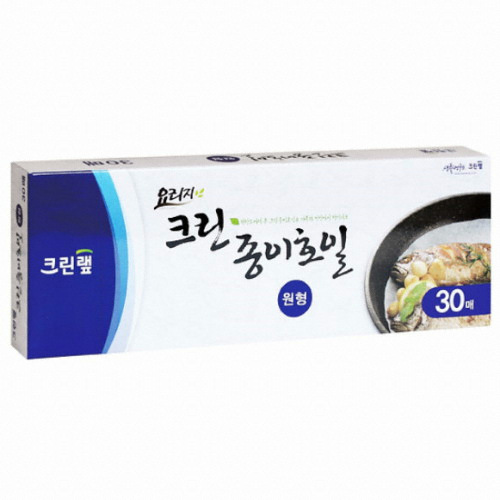 크린랲 크린 종이호일 원형 26.7cm 30매 (5개(150매))_이미지