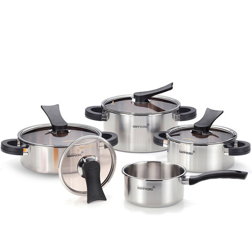 해피콜 진공 UP 통3중 IH 냄비 4종 (편수16+양수20+전골24+곰솥24)