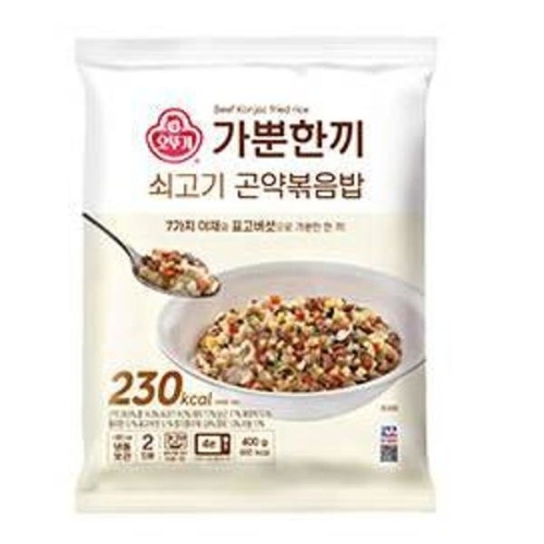 오뚜기 가뿐한끼 쇠고기 곤약볶음밥 400g (1개)_이미지