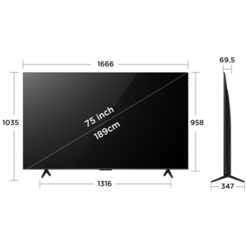 TCL 75P7L (무타공 벽걸이)_이미지