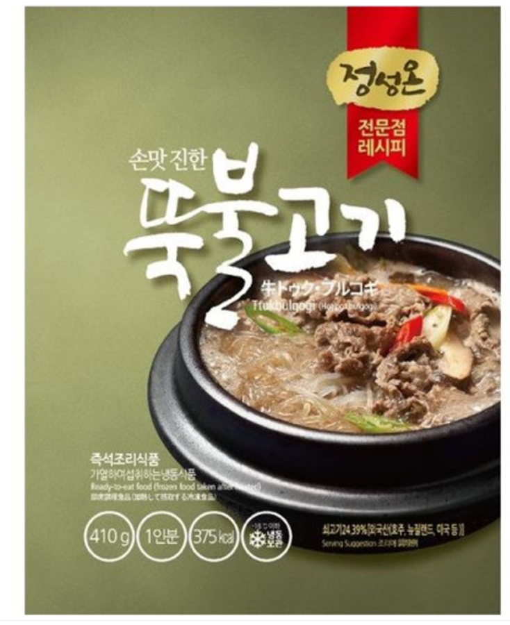 초원식품 정성온 뚝불고기 410g [1개]