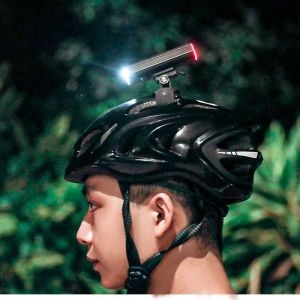 GACIRON 라이트 V20CH-600 자전거 헬멧 라이트 프론트 리어 2 in 1 디자인 600 루멘 USB 충전식 사이