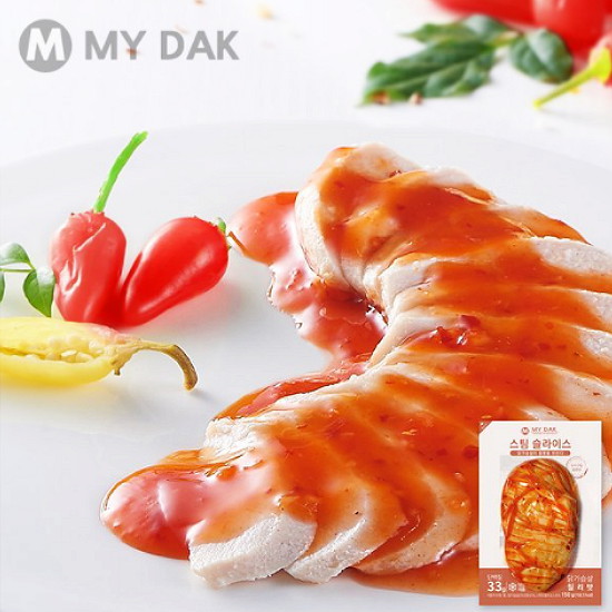 미트리 마이닭 스팀 슬라이스 닭가슴살 칠리맛 150g (1개)_이미지