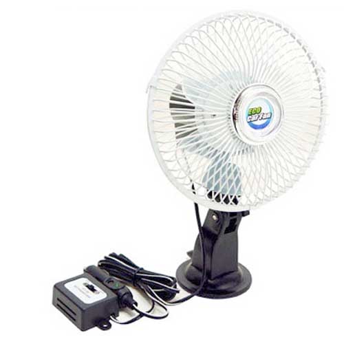 INR ECO 유리흡착식 차량용 선풍기 [6인치]