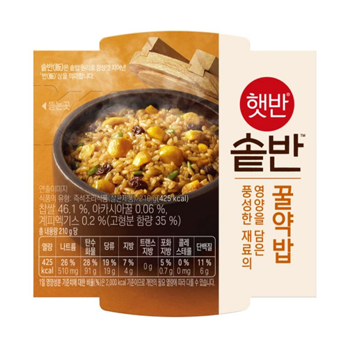 CJ제일제당 햇반 솥반 꿀약밥 210g (36개)_이미지