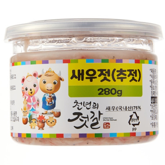 천년의젓갈 곰소젓갈 새우젓 추젓 280g (1개)_이미지