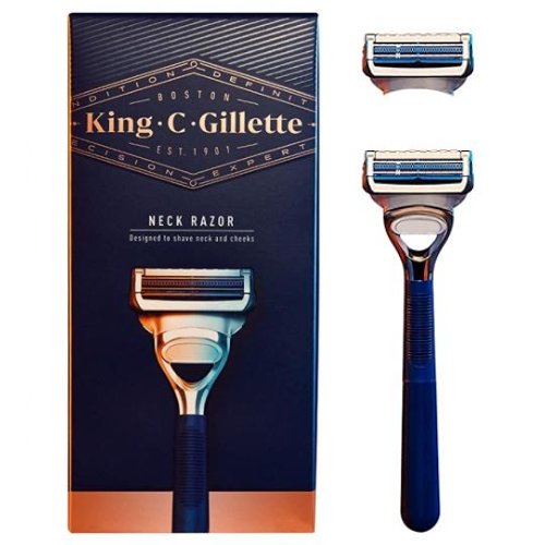 질레트 킹 C 질레트 넥 + 면도날 (해외구매, 면도기1개+날1개)_이미지