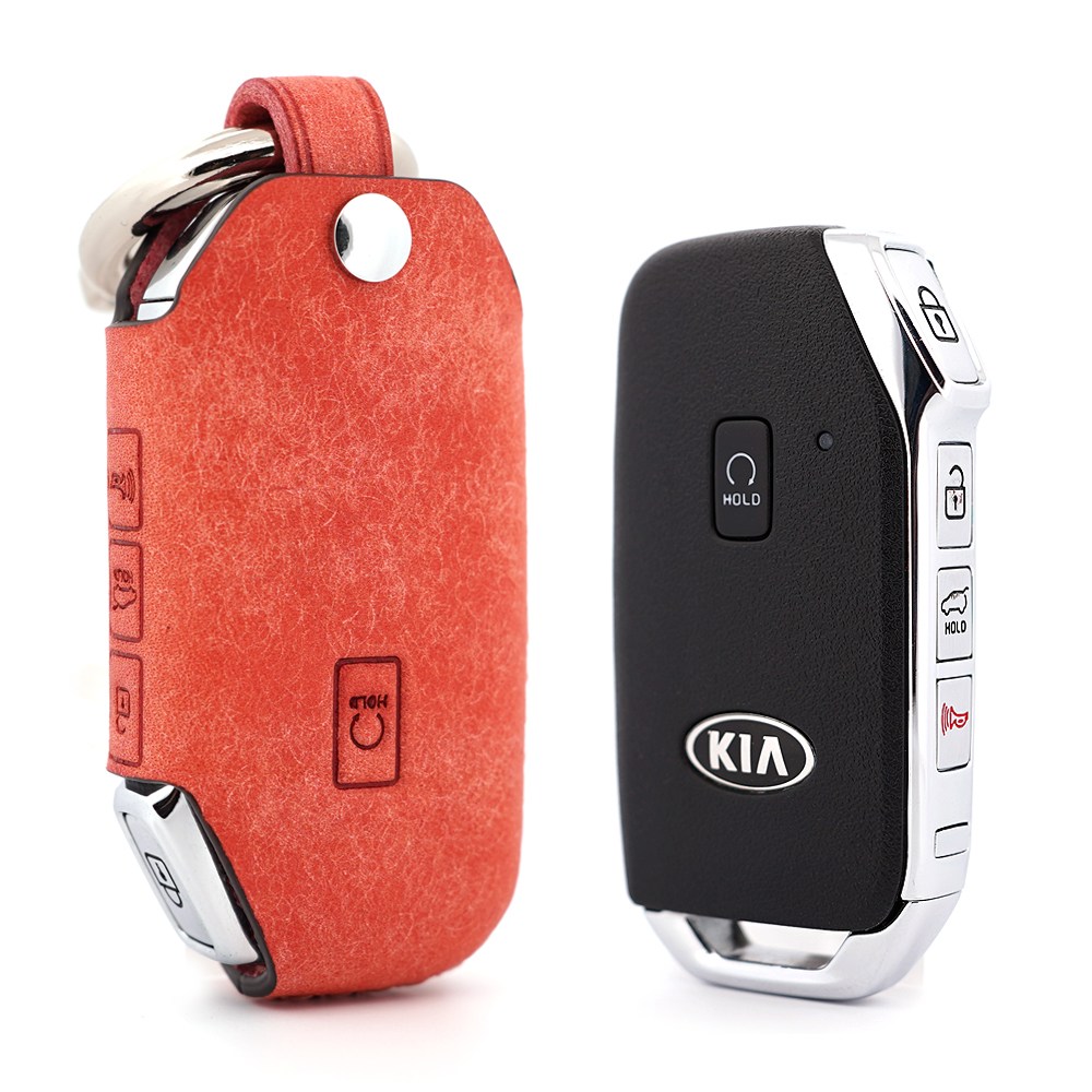 아이플러스 페레노 이태리 가죽 스마트키케이스 기아 4버튼 전용 PK06_이미지