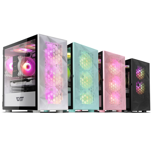 darkFlash DLM21 RGB MESH 강화유리 (핑크)