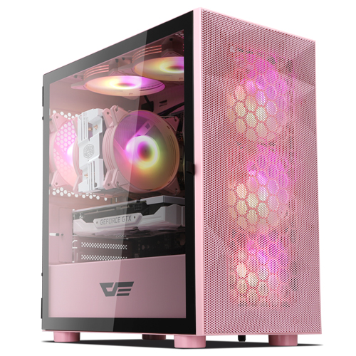 darkFlash DLM21 RGB MESH 강화유리 (핑크)_이미지