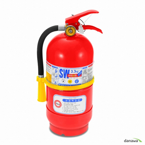 삼우산기 분말 소화기 축압식 3.3kg