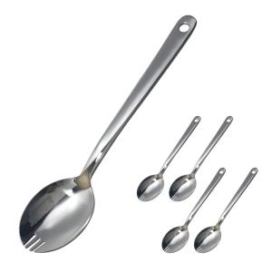 하나로 군용 포크스푼x 5개 포크수저겸용 군대 등산 숟가락 포크스푼 수저포크_이미지