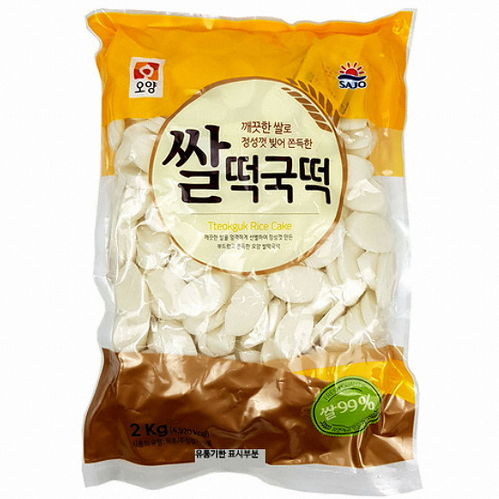 사조오양 쌀 떡국떡 1kg (3개)
