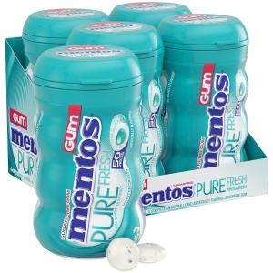 멘토스 Mentos   자일리톨 츄잉껌 50개입 무설탕 4팩