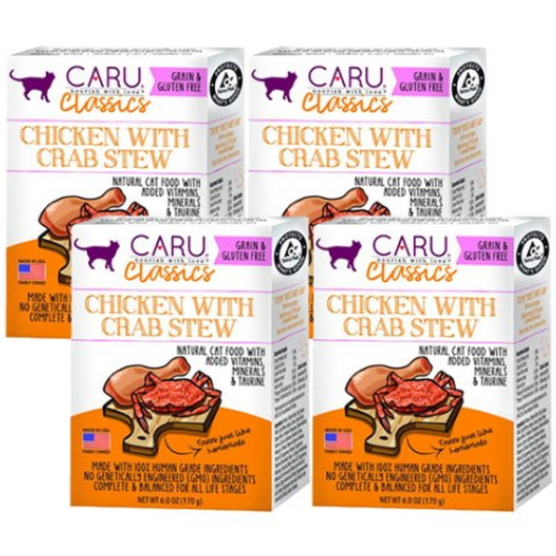 카루 ㅤ캣 클래식 치킨&크랩 스튜 170g (4개)_이미지