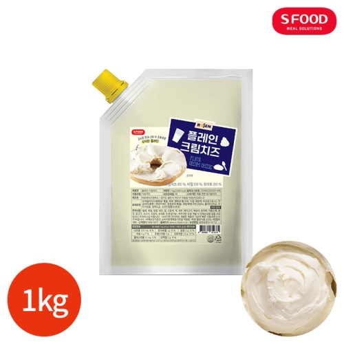 로젠치즈앤푸드 로젠 플레인 크림치즈 1kg [1개]