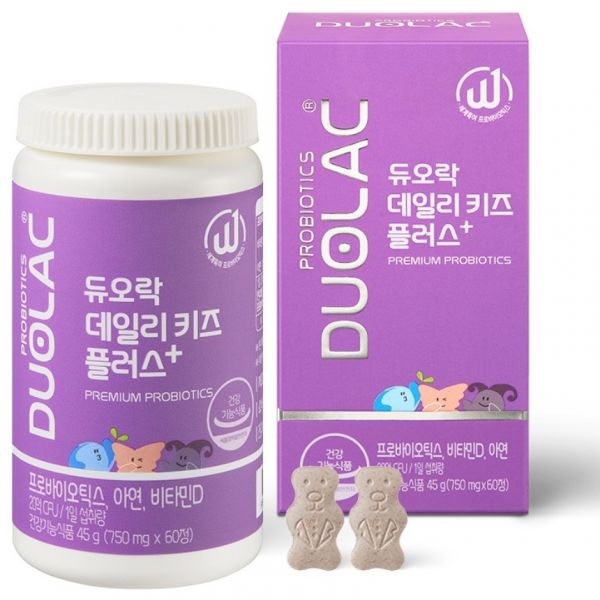 듀오락 데일리 키즈 플러스 프로바이오틱스 60정 (1개)_이미지
