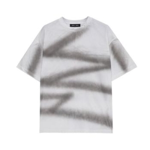 수프 젠사이 S/S Z 라인 레이 워싱 루즈핏 화이트 반팔 티셔츠 ZAG2TS264K