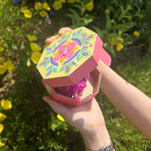 유니아트 메이크문구 DIY758 전통만다라팔각함만들기