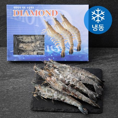 다이아몬드 홍다리 얼룩 새우 10미 냉동 500g (1개)_이미지