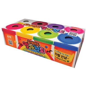 도너랜드 칼라점토 8색 놀이 미술용품 교재 KM