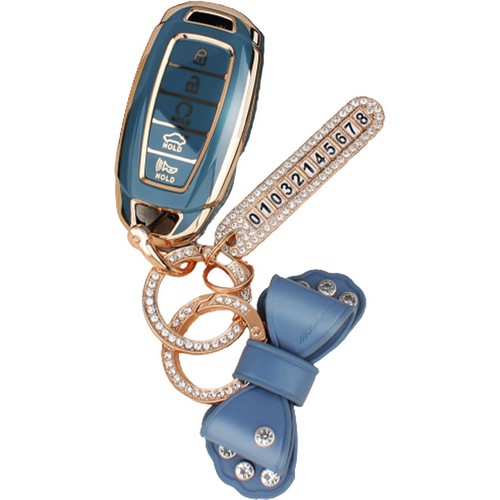 지엠지모터스 TPU 스마트키 케이스 AH-02 + 리본 스트랩 세트_이미지