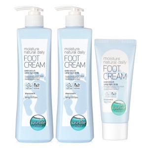 바세린 모이스처 풋크림 2+1 500ml+500ml+60ml 고보습 대용량_이미지