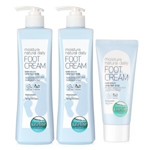 <b>바세린</b> 모이스처 풋크림 2+1 500ml+500ml+60ml 고보습 대용량
