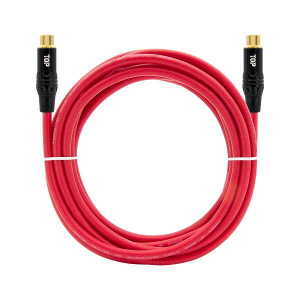 탑라인에이치디 HDTOP RCA FF 레드 연장 케이블 (2m, HT-TP2109)_이미지