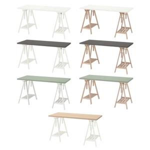 이케아 LAGKAPTEN 락캅텐 / MITTBACK 미트바크 테이블/책상140cm/사무용책상/식탁_이미지