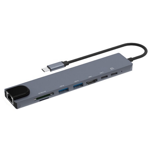 쿠팡 홈플래닛 C8HUB (8포트/USB 3.0 Type C)_이미지